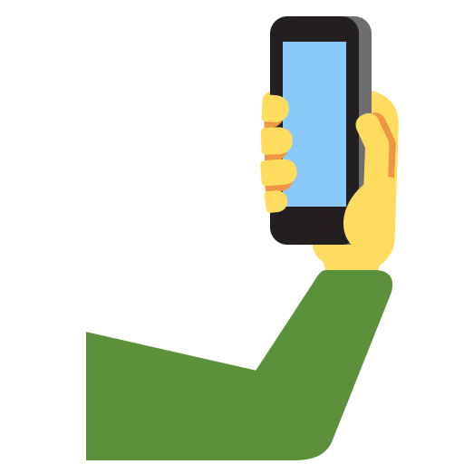 Selfie as drawn by Twitter / X in Twemoji 2.1