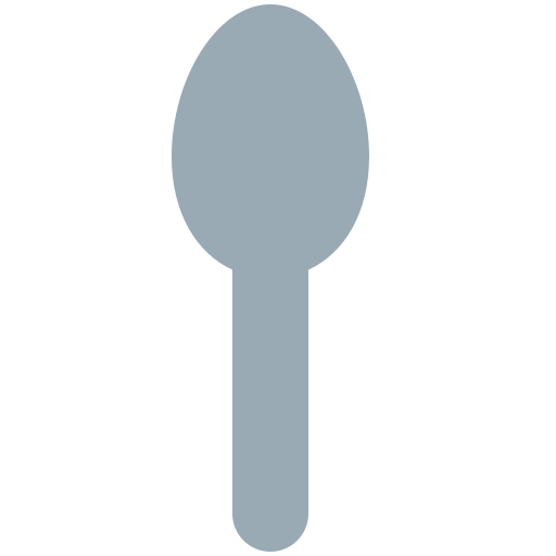 Spoon as drawn by Twitter / X in Twemoji 2.1