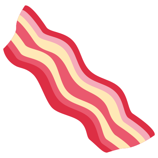 Bacon as drawn by Twitter / X in Twemoji 2.1