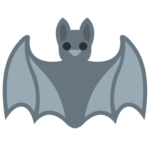 박쥐 as drawn by Twitter / X in Twemoji 2.1