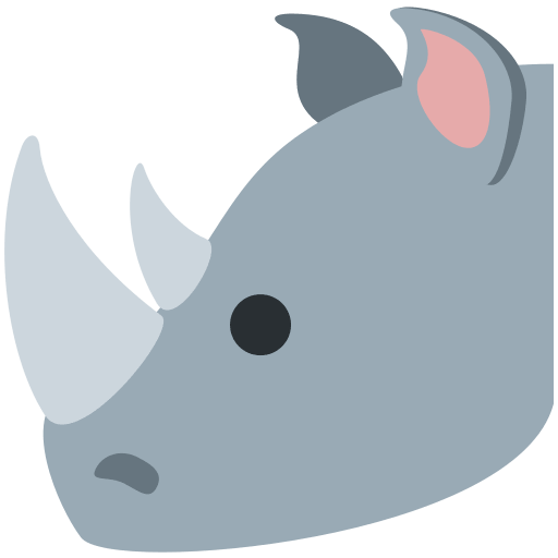 サイ as drawn by Twitter / X in Twemoji 2.1