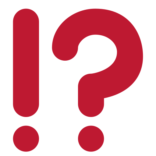 Exclamation Question Mark as drawn by Twitter / X in Twemoji 2.1