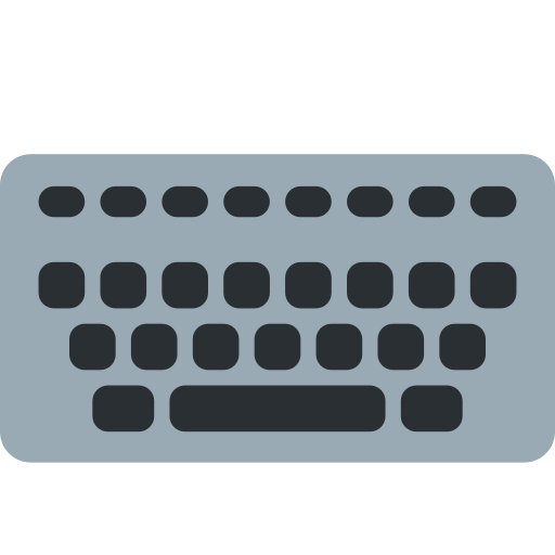 Keyboard as drawn by Twitter / X in Twemoji 2.1