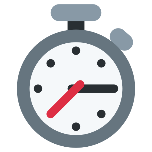 Stoppuhr as drawn by Twitter / X in Twemoji 2.1