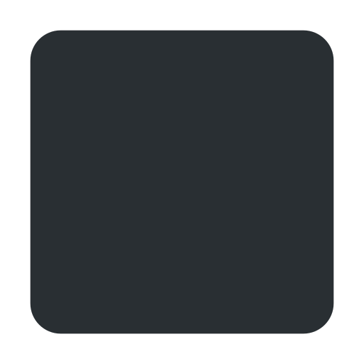 Black Medium Square as drawn by Twitter / X in Twemoji 2.1