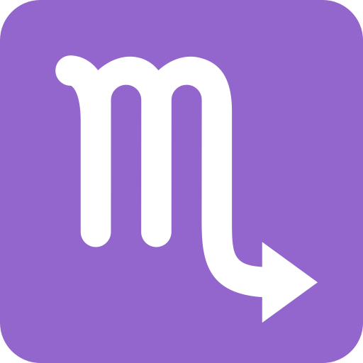 Scorpio as drawn by Twitter / X in Twemoji 2.1