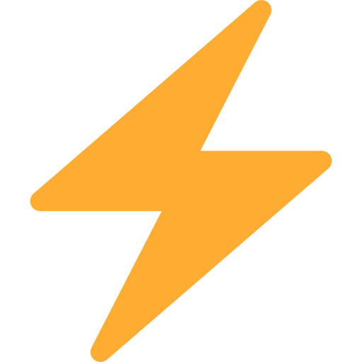 High Voltage as drawn by Twitter / X in Twemoji 2.1