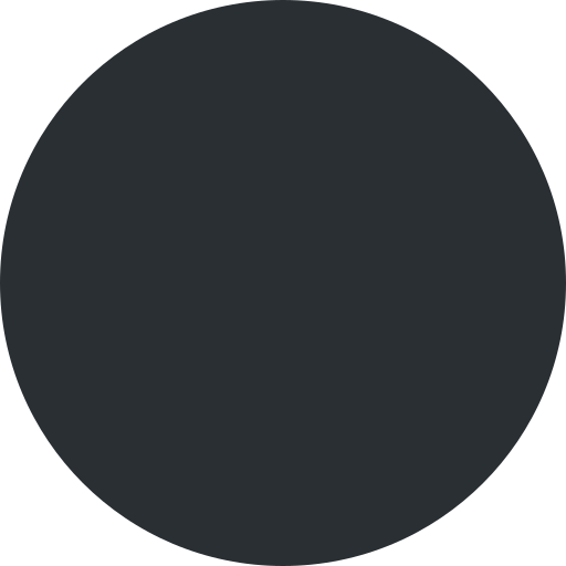 Black Circle as drawn by Twitter / X in Twemoji 2.1