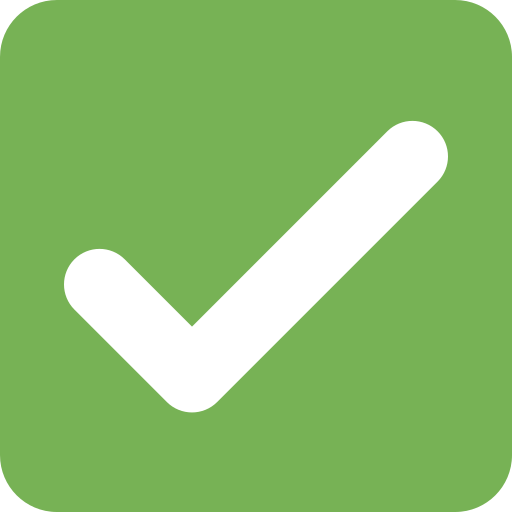 Check Mark Button as drawn by Twitter / X in Twemoji 2.1