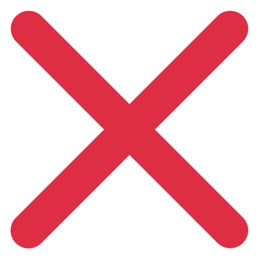 Kreuzzeichen as drawn by Twitter / X in Twemoji 2.1