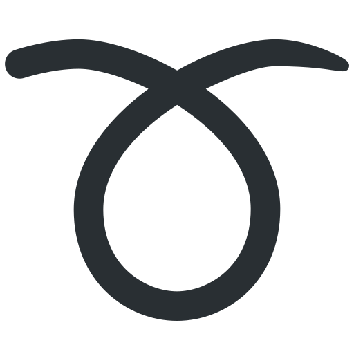Curly Loop as drawn by Twitter / X in Twemoji 2.1