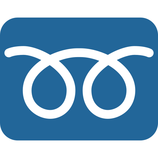 Doppelschleife as drawn by Twitter / X in Twemoji 2.1