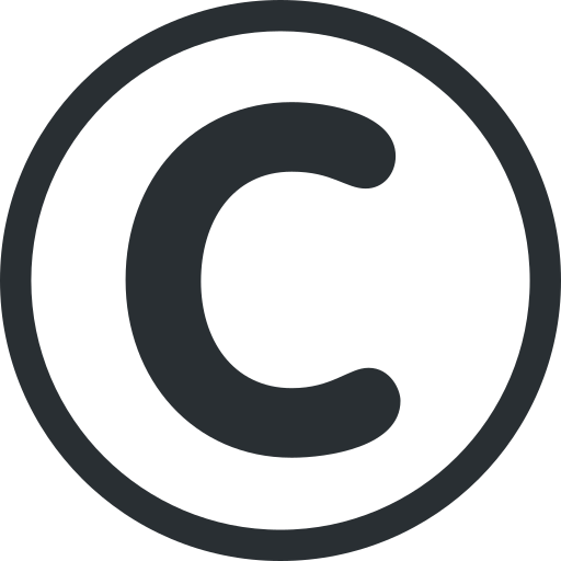 Copyright as drawn by Twitter / X in Twemoji 2.1