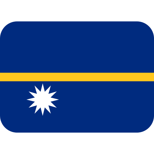 Flag: Nauru as drawn by Twitter / X in Twemoji 2.2.1