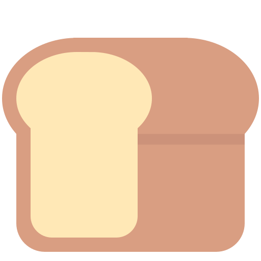 Bread as drawn by Twitter / X in Twemoji 2.2.1