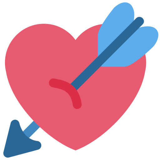 Heart with Arrow as drawn by Twitter / X in Twemoji 2.2.1