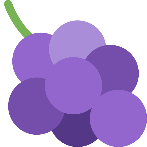 포도 as drawn by Twitter / X in Twemoji 2.2.2