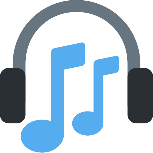 Headphone as drawn by Twitter / X in Twemoji 2.2.2
