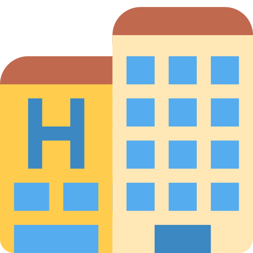 Hotel as drawn by Twitter / X in Twemoji 2.2.2