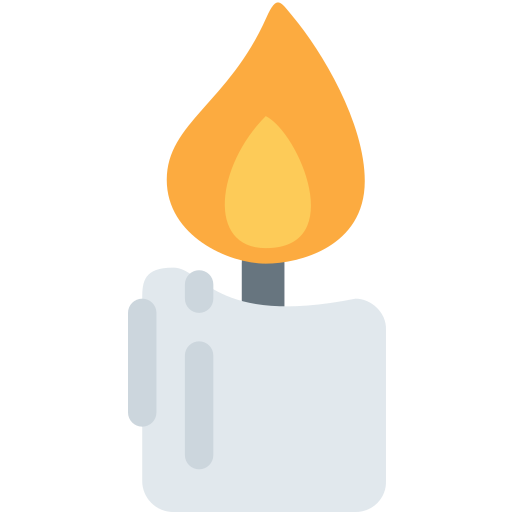Candle as drawn by Twitter / X in Twemoji 2.2.2