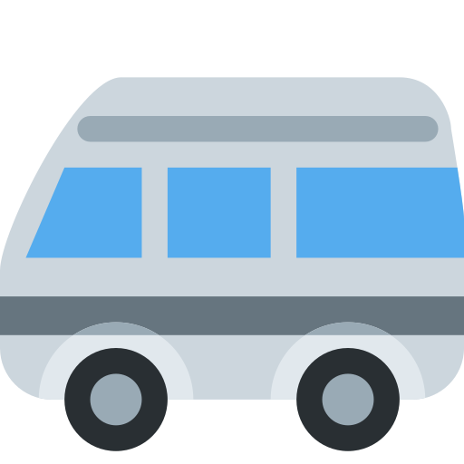 Minibus as drawn by Twitter / X in Twemoji 2.2.2