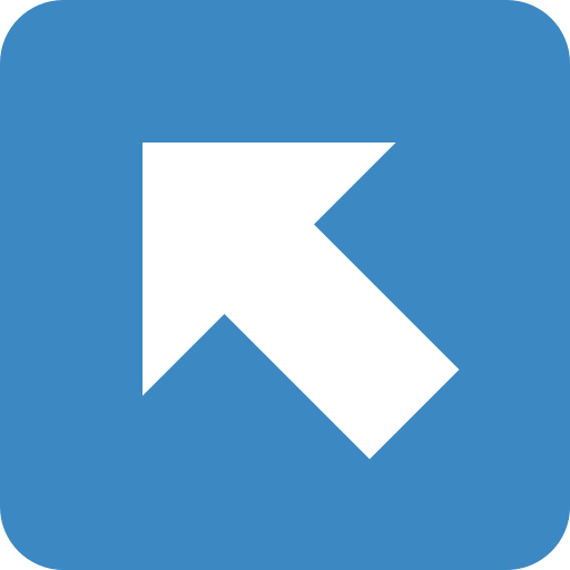 Up-Left Arrow as drawn by Twitter / X in Twemoji 2.2.2