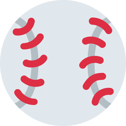 Baseball as drawn by Twitter / X in Twemoji 2.2.2