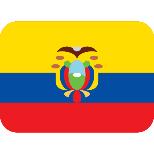 Flag: Ecuador as drawn by Twitter / X in Twemoji 2.2.3
