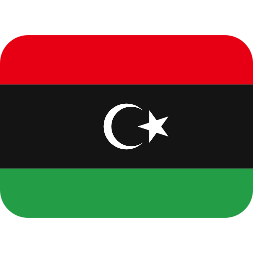 Flag: Libya as drawn by Twitter / X in Twemoji 2.2.3