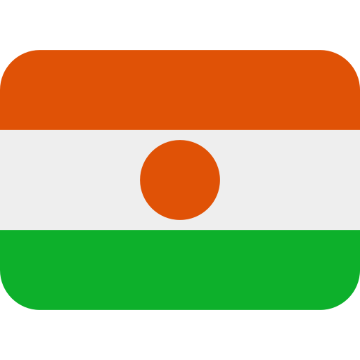 Flag: Niger as drawn by Twitter / X in Twemoji 2.2.3