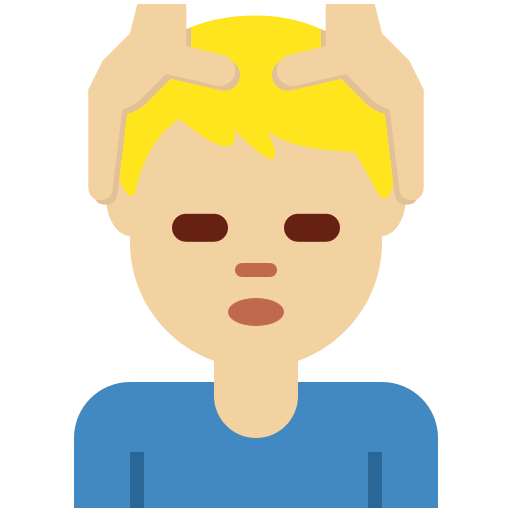 Man Getting Massage: Medium-Light Skin Tone, the previous design