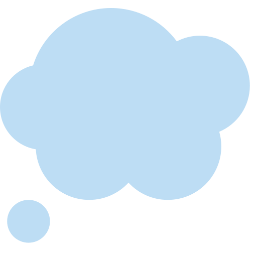 Thought Balloon as drawn by Twitter / X in Twemoji 2.2.3