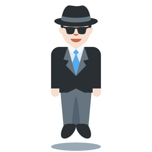 Person in Suit Levitating: Light Skin Tone, the previous design