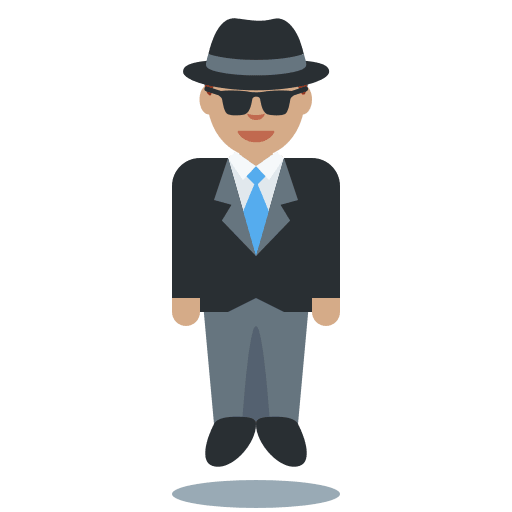 Person in Suit Levitating: Medium Skin Tone, the previous design