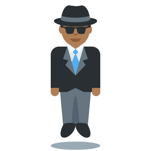Person in Suit Levitating: Medium-Dark Skin Tone, the previous design