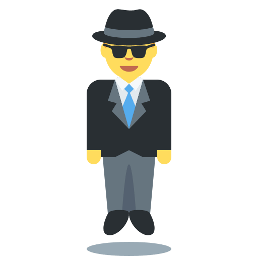Person in Suit Levitating, the previous design