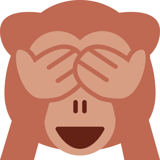 See-No-Evil Monkey as drawn by Twitter / X in Twemoji 2.2.3