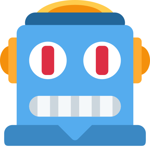 Robot as drawn by Twitter / X in Twemoji 2.2.3