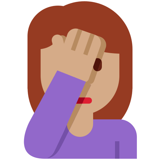 Person Facepalming: Medium Skin Tone, the previous design