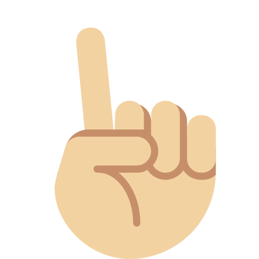 Index Pointing up: Medium-Light Skin Tone, the previous design