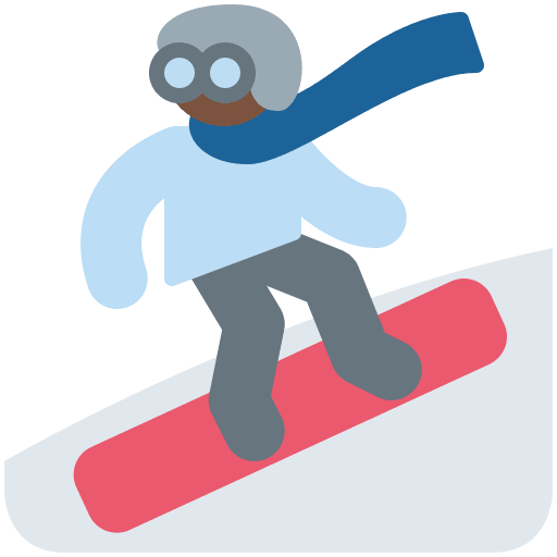 Snowboarder: Dark Skin Tone, the design in this release