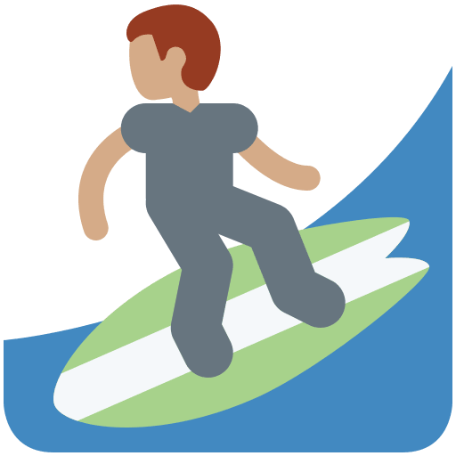 Person Surfing: Medium Skin Tone, the design in this release