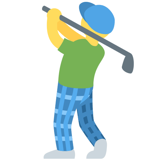 Person Golfing, the design in this release
