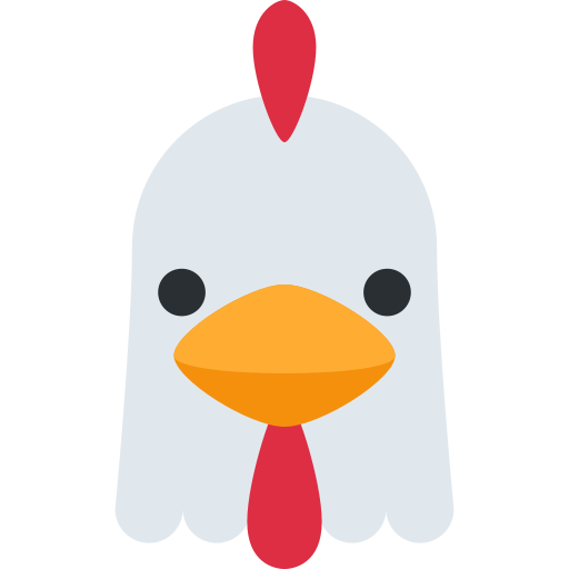 닭 as drawn by Twitter / X in Twemoji 2.2