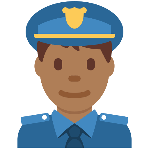 Police Officer: Medium-Dark Skin Tone, the design in this release