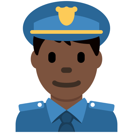 Police Officer: Dark Skin Tone, the design in this release