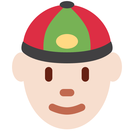 Person with Skullcap: Light Skin Tone, the design in this release