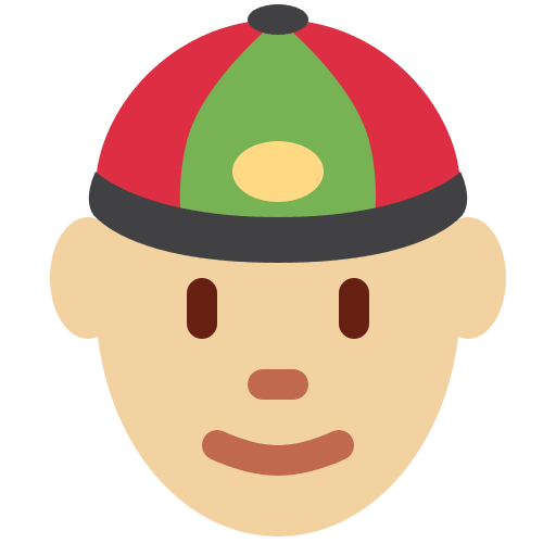 Person with Skullcap: Medium-Light Skin Tone, the design in this release
