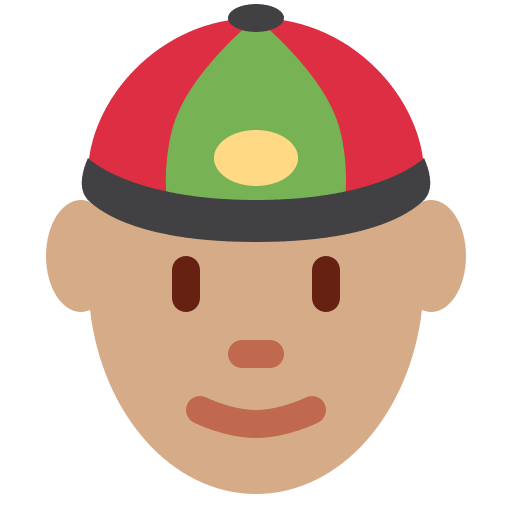 Person with Skullcap: Medium Skin Tone, the design in this release
