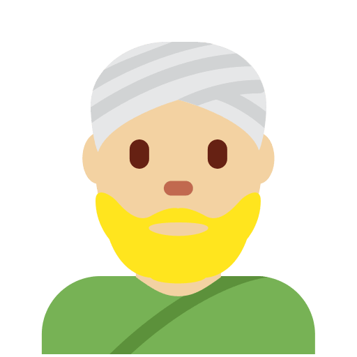 Person Wearing Turban: Medium-Light Skin Tone, the design in this release